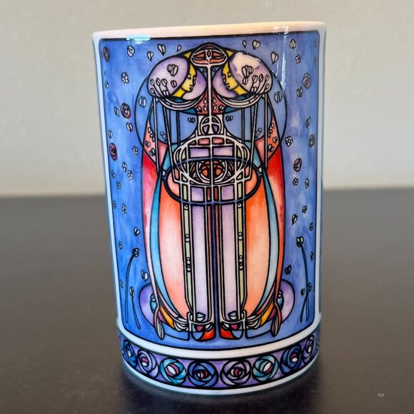 Vtg Dunoon "Mackintosh" Art Nouveau Style Cup / Mug Designed by Joanne Triner - Picture 4 of 13